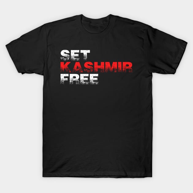 Set Kashmir Free - Show Love For People In Jammu And Kashmir T-Shirt by mangobanana